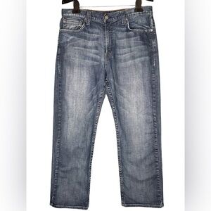 Lucky Brand Mens Relaxed Fit Blue Denim Jeans 34